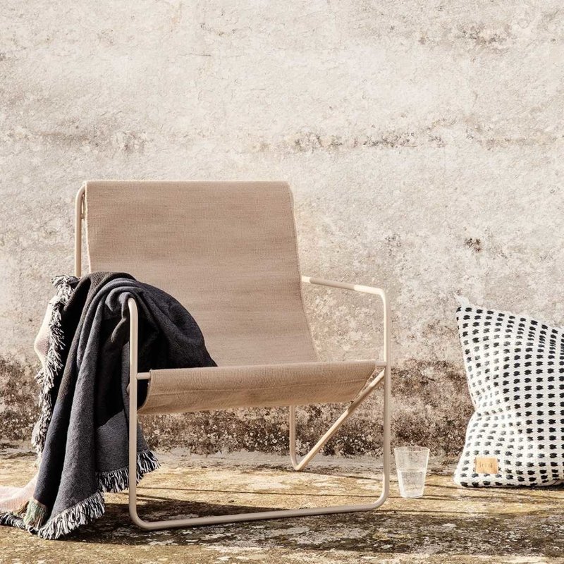 Ferm Living Desert Lounge Chair - Cashmere/Sand