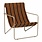 Ferm Living Desert Lounge Chair - Cashmere/Stripe