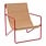 Ferm Living Desert Lounge Chair - Poppy Red/Sand