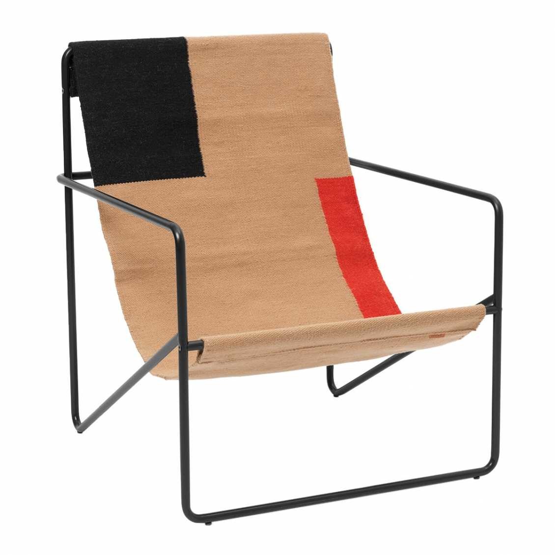 Ferm Living Desert Lounge Chair - Black/Block