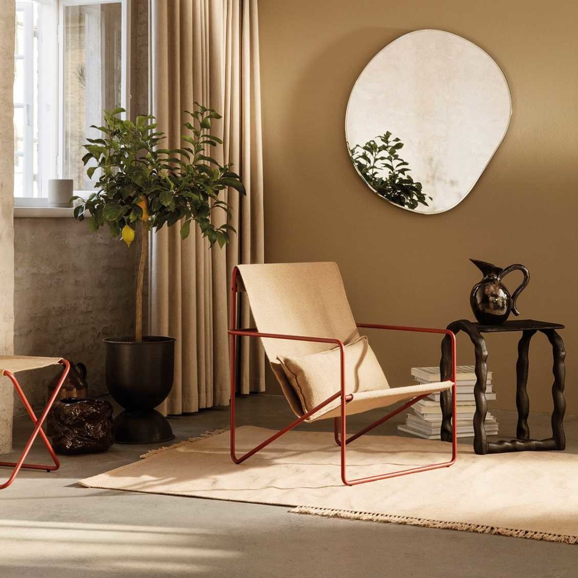 Ferm Living Desert Lounge Chair - Black/Olive