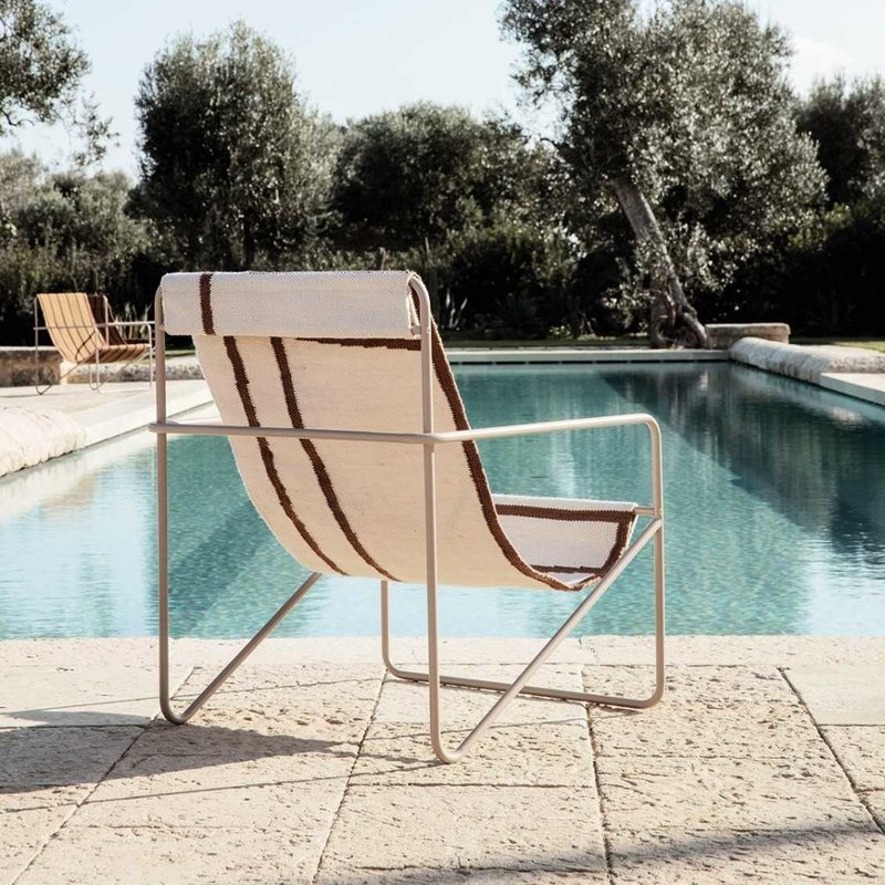 Ferm Living Desert Lounge Chair - Black/Olive