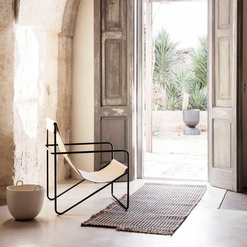 Ferm Living Desert Lounge Chair - Cashmere/Block