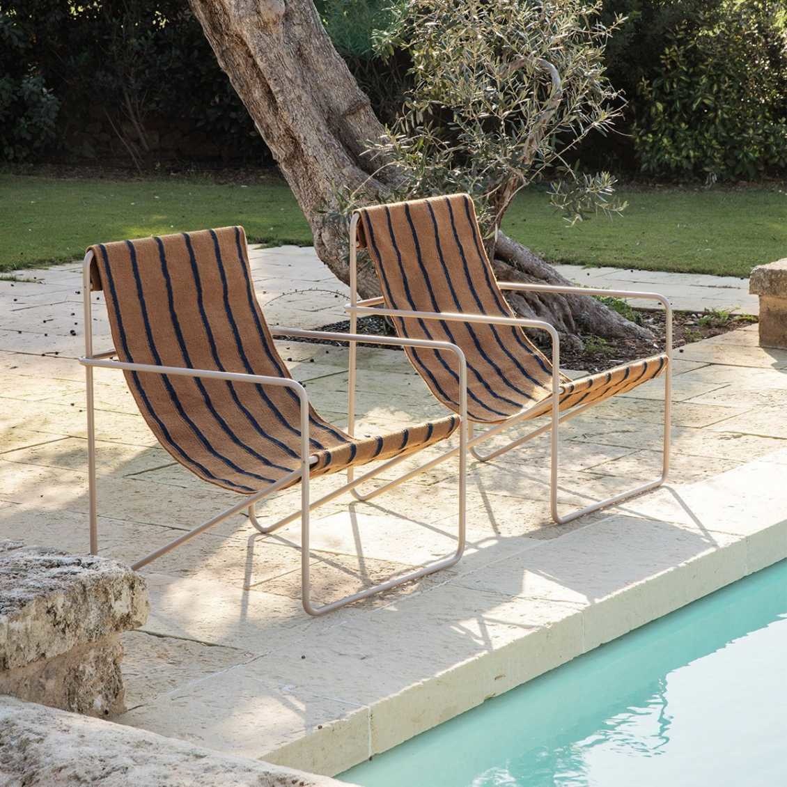 Ferm Living Desert Lounge Chair - Cashmere/Olive