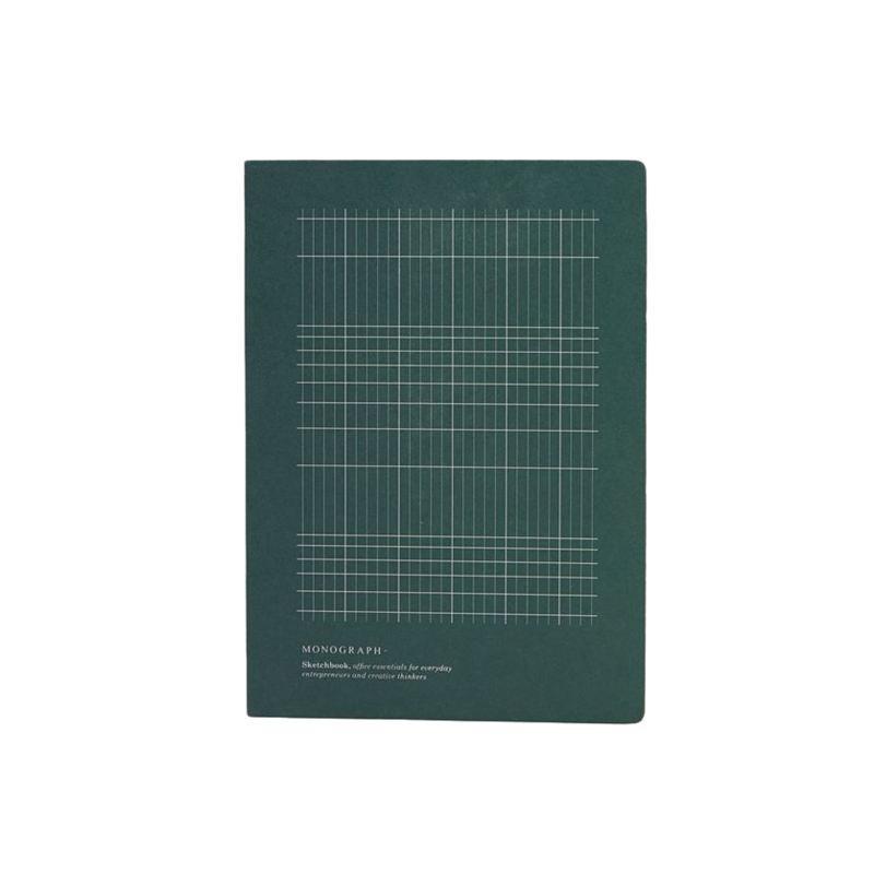 Note Book - geometric, Dark Green