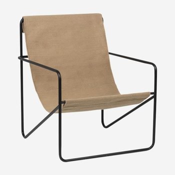 Ferm Living Desert Lounge Chair - Black/Solid