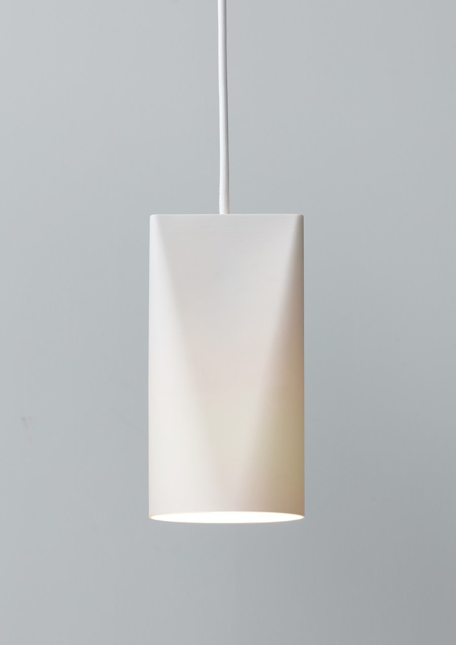 Moebe Ceramic Pendant - Narrow - White