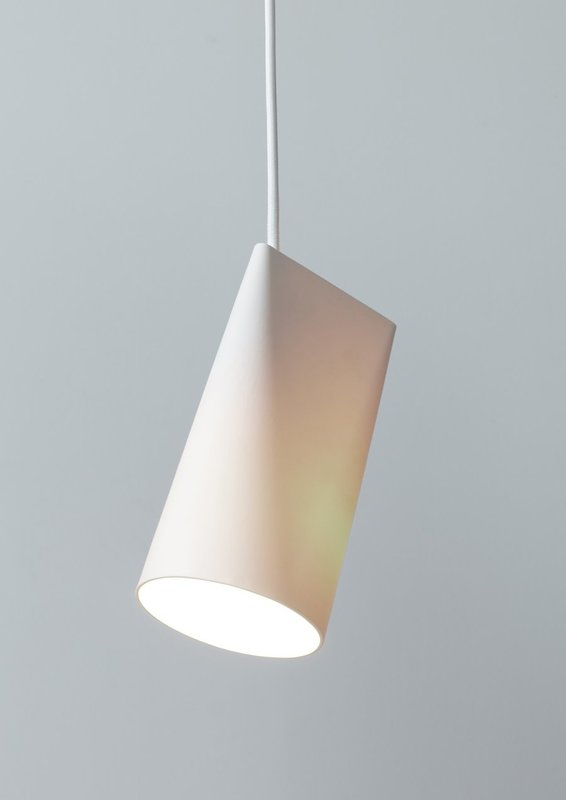 Moebe Ceramic Pendant - Narrow - White