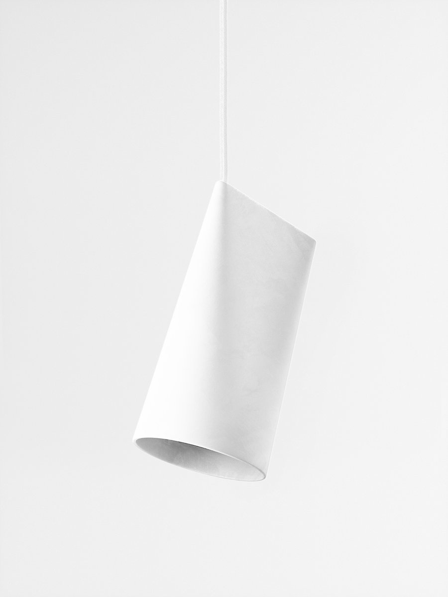 Moebe Ceramic Pendant - Narrow - White