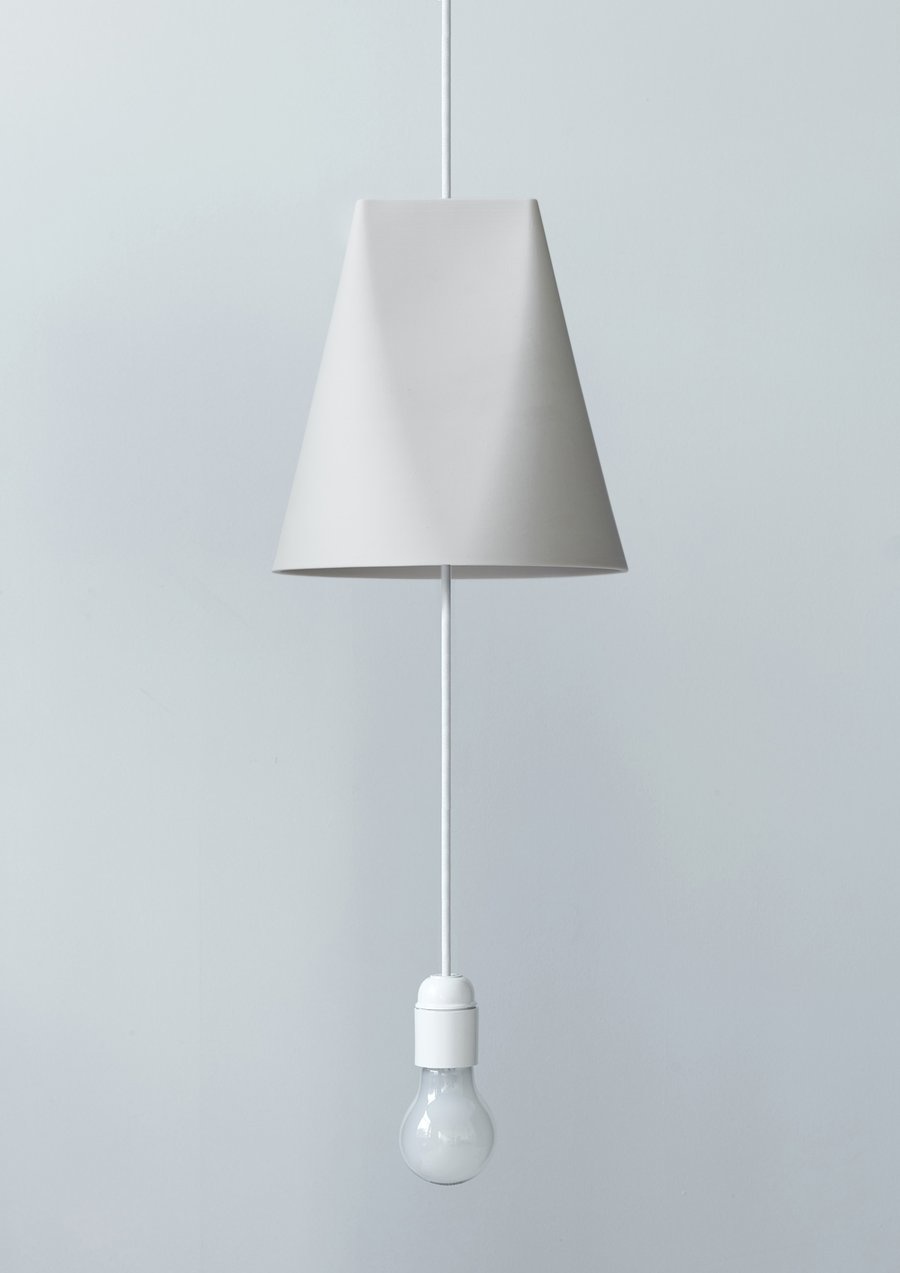 Moebe Ceramic Pendant - Wide - White