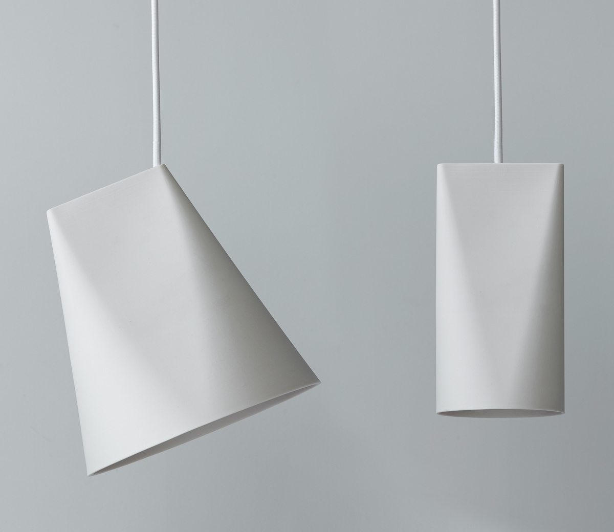Moebe Ceramic Pendant - Wide - White