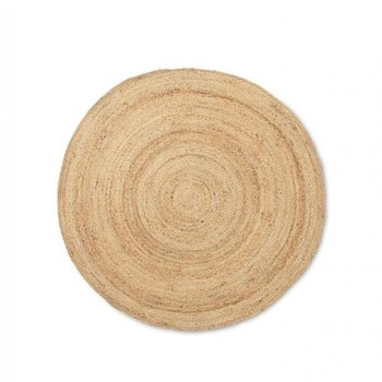 Ferm Living Eternal Round Jute Rug Small - Natural