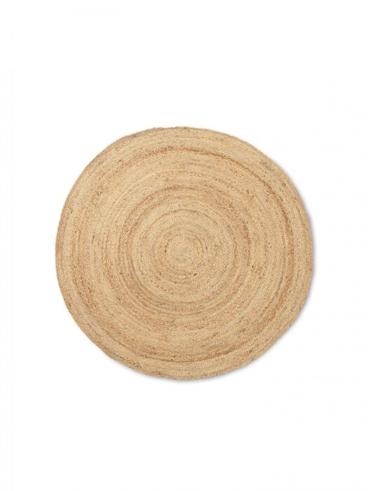 Ferm Living Eternal Round Jute Rug Small - Natural