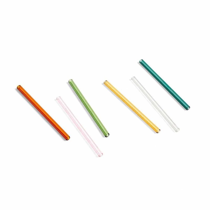 HAY Sip Cocktail Straw Set of 6 - Multi