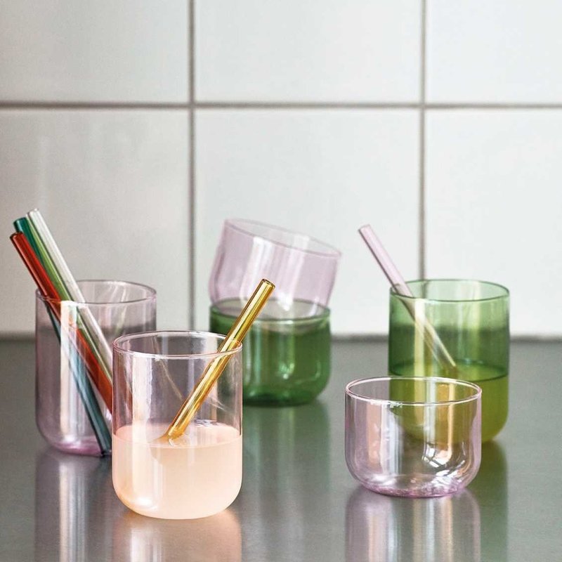 HAY Sip Cocktail Straw Set of 6 - Multi