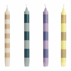 HAY Stripe Candle Set of 4  - Douce
