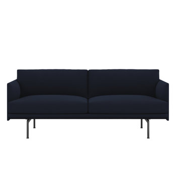 Muuto Outline Sofa 2-Seater - Vidar 554/Black