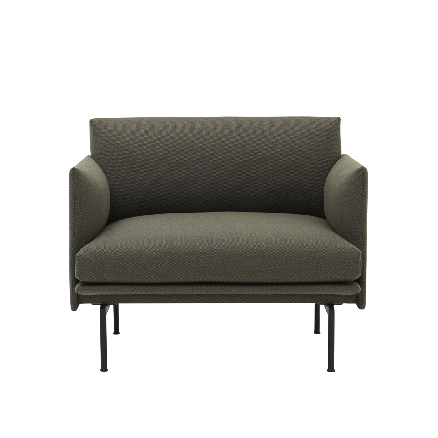 Muuto Outline Chair - Fiord 961/Black Legs