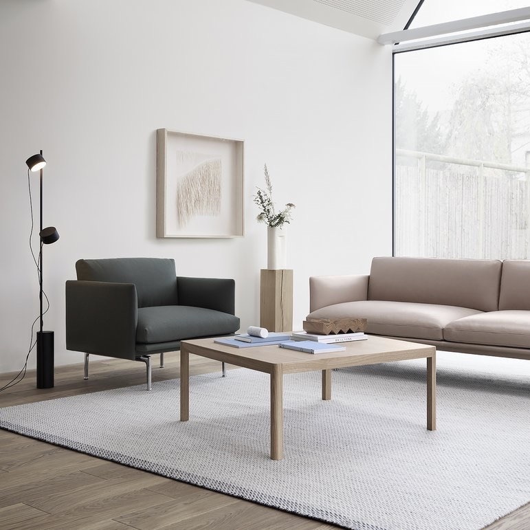 Muuto Outline Chair - Fiord 961/Black Legs