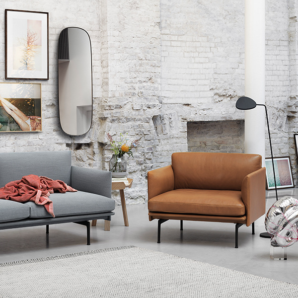 Muuto Outline Chair - Fiord 961/Black Legs