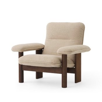 Audo Copenhagen Brasilia Lounge Chair - Boucle 02/Dark Stained Oak