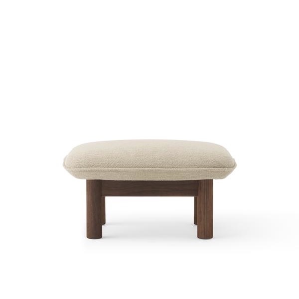 Audo Copenhagen Brasilia Ottoman - Boucle 02/Dark Stained Oak