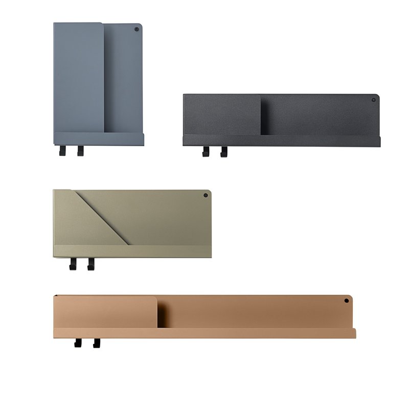 Muuto Folded Shelve 51 x 22 x 6.9 cm black - SHOWROOMMODEL