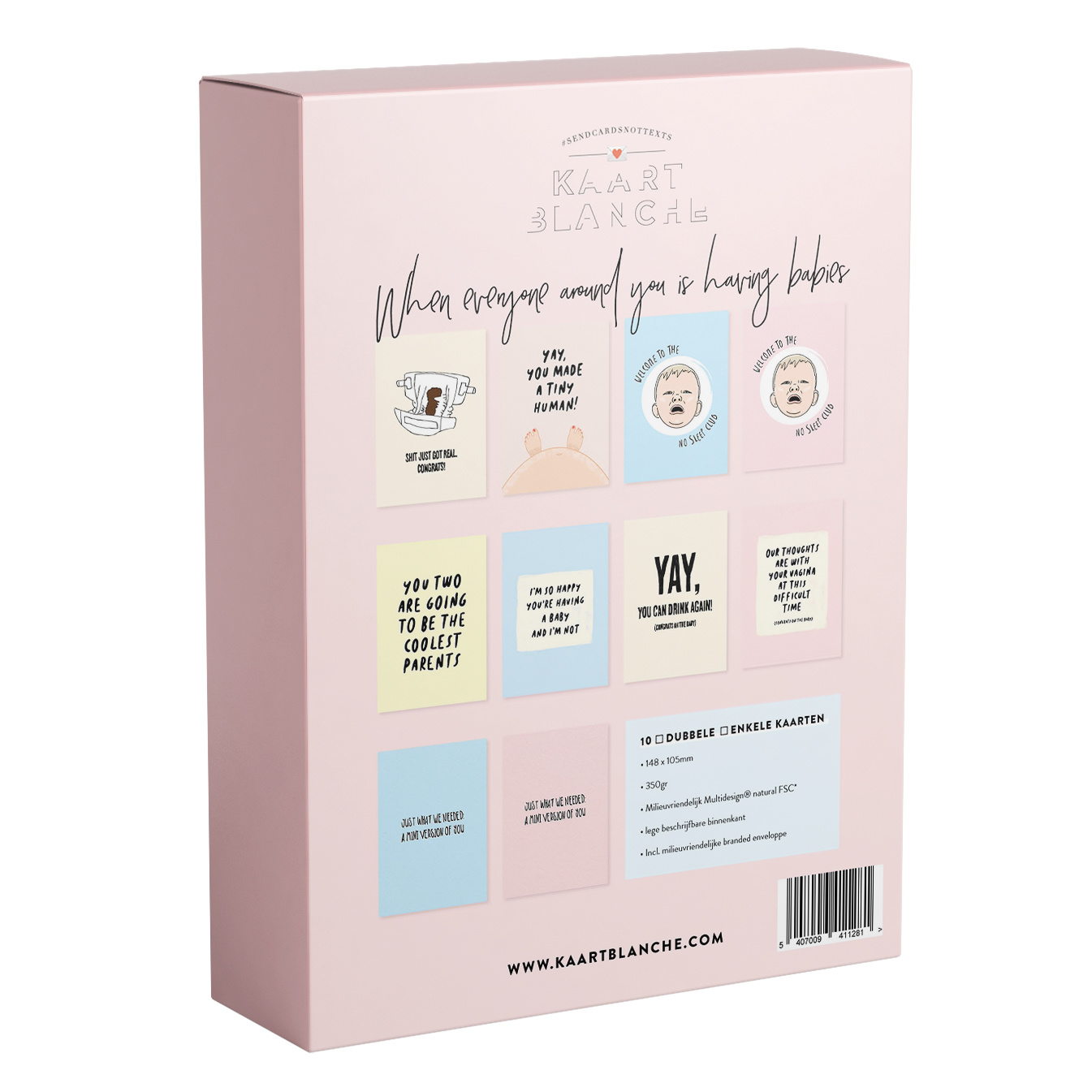 Kaart Blanche Baby Box