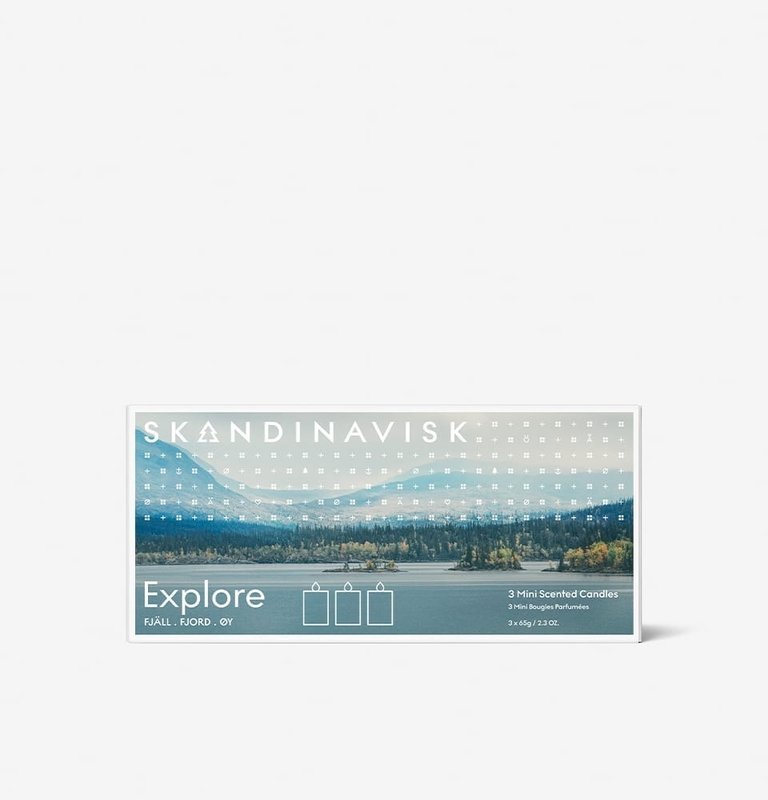 Skandinavisk GIFTSET - EXPLORE (Fjäll, Fjord, Øy) 3x65g