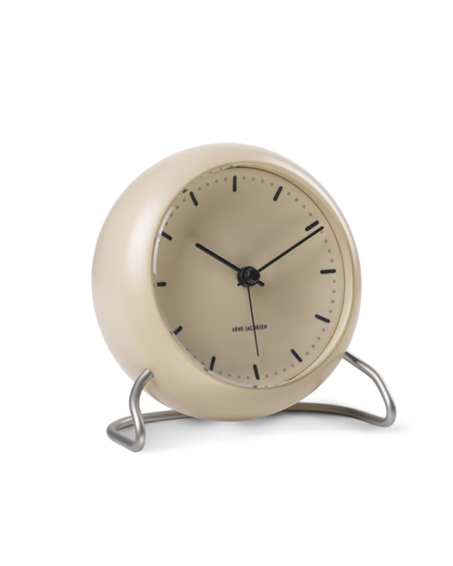 Arne Jacobsen Clocks City Hall Table clock Ø11 cm sandy beige