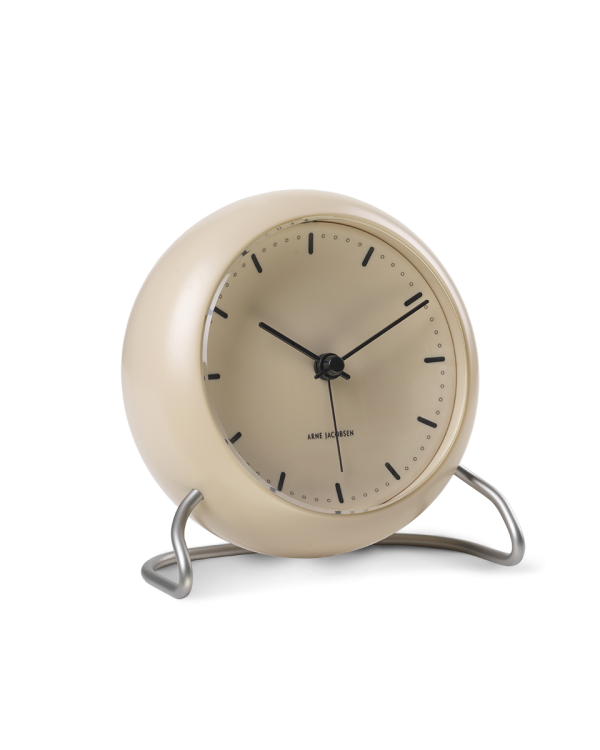 Arne Jacobsen Clocks City Hall Table clock Ø11 cm sandy beige