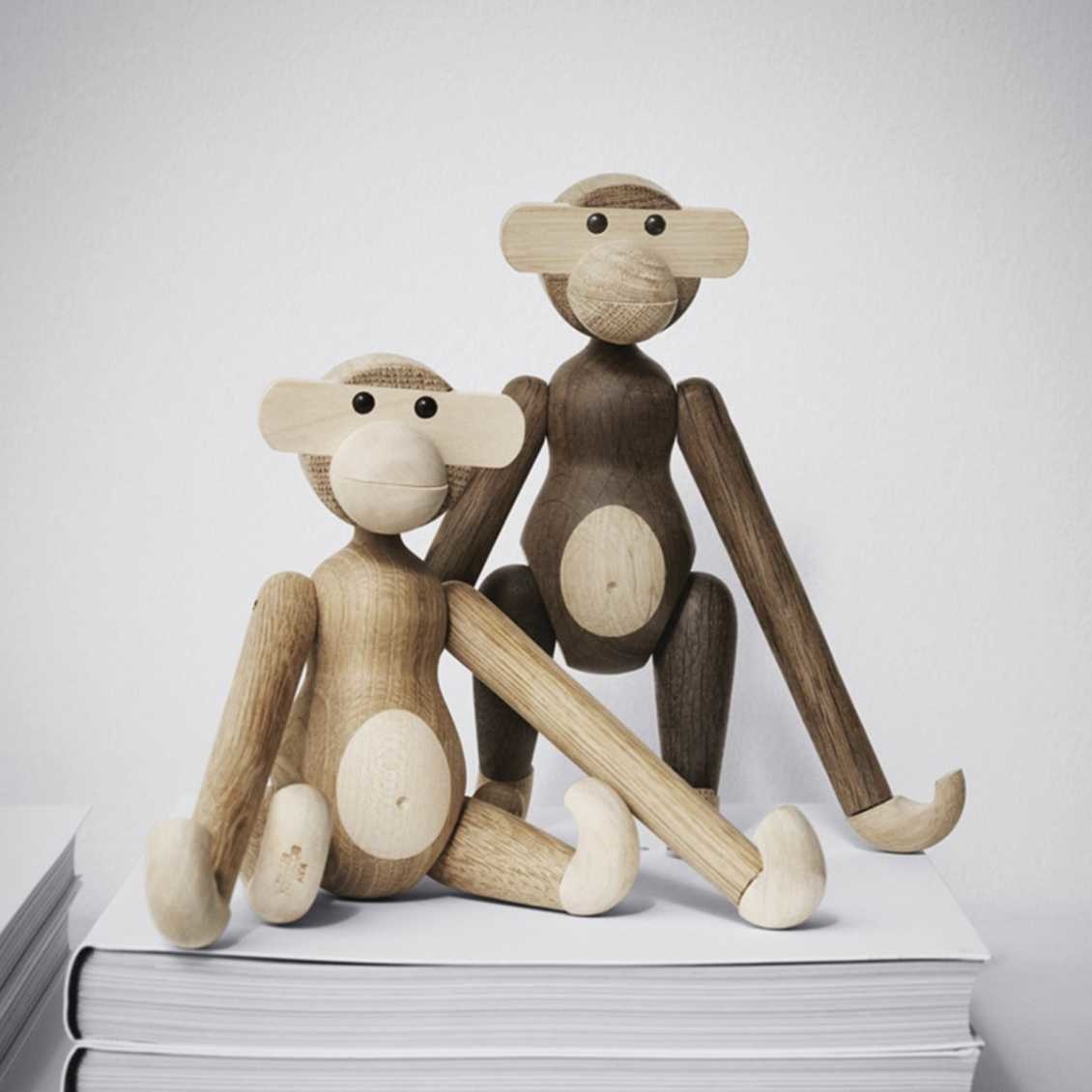 Kay Bojesen Monkey small oak/smoked oak