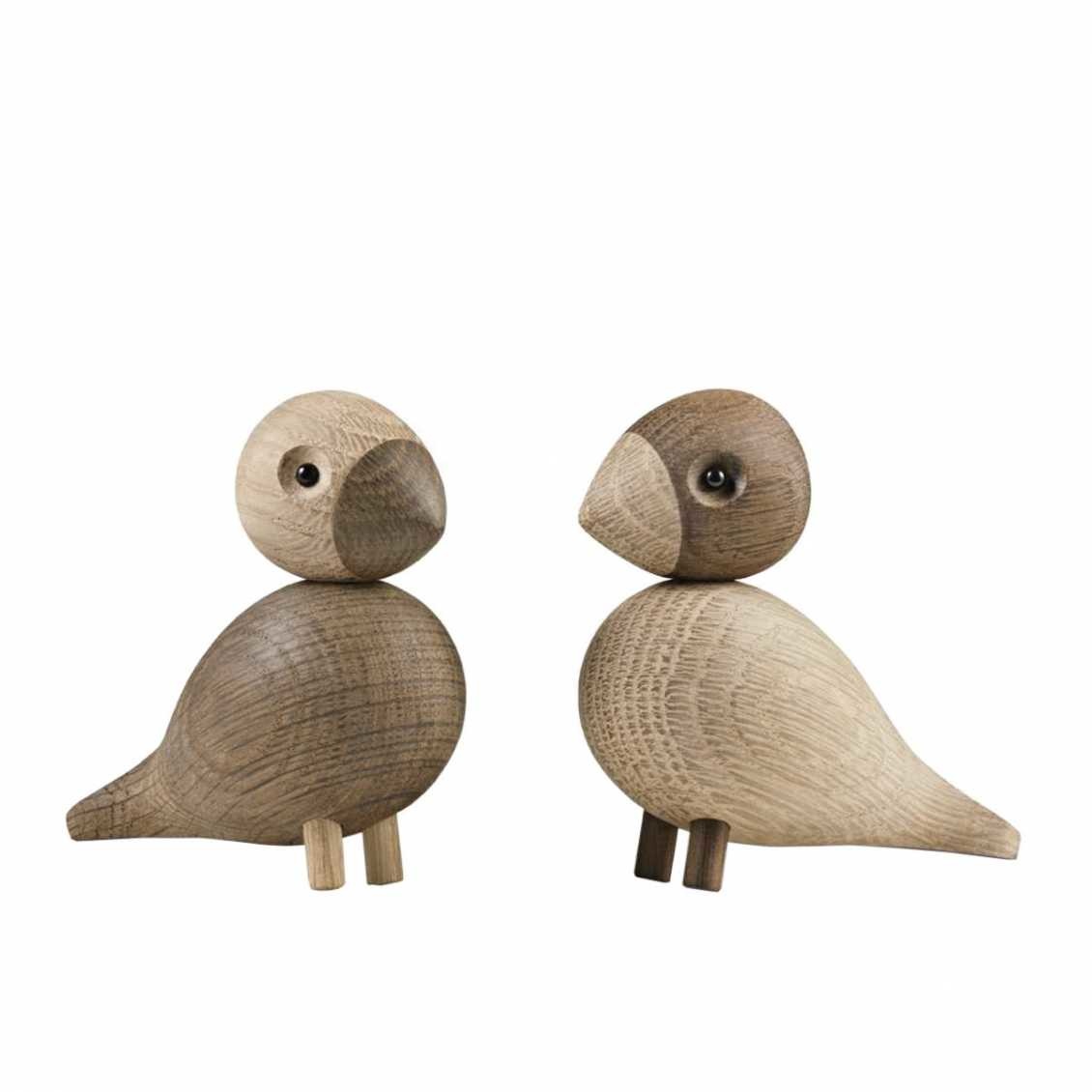 Kay Bojesen Lovebirds oak/smoked oak 1 Pair
