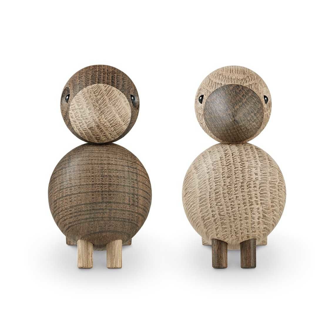 Kay Bojesen Lovebirds oak/smoked oak 1 Pair