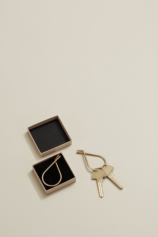 Moebe Key Ring Ø3,8 - Brass