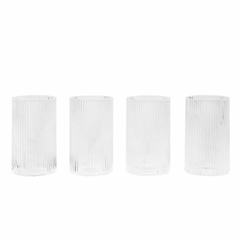 Ferm Living Ripple Verrines Set of 4 - Clear