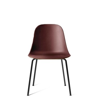 Audo Copenhagen Harbour Side Chair - Black Steel Base/Bordeaux Bouclé