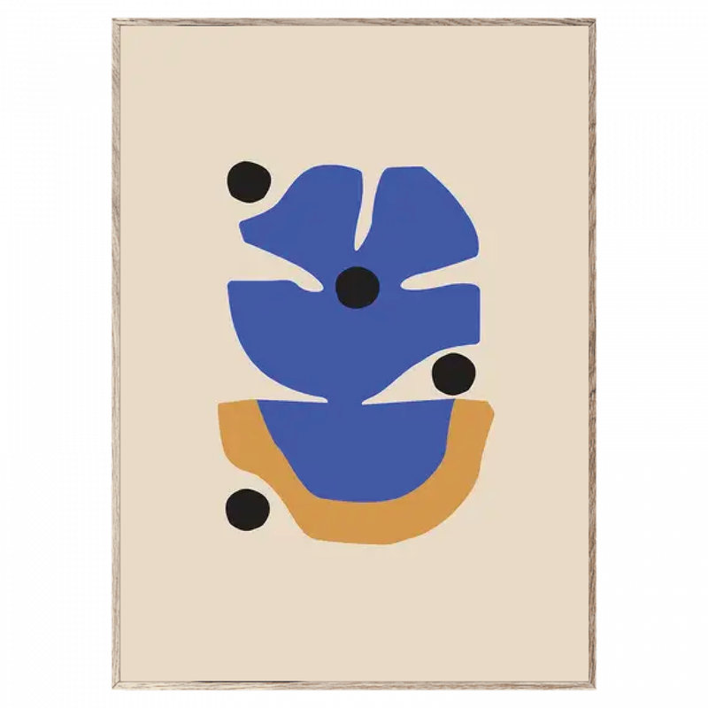 PAPER COLLECTIVE Flor Azul - 30x40 poster