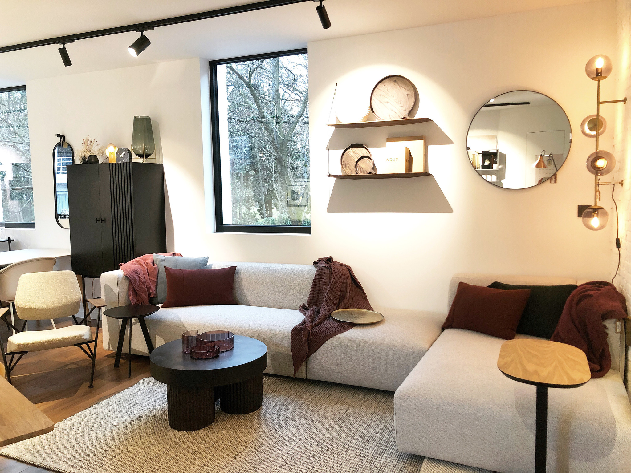 Prostoria Modulaire sofa MATCH L 83 - 2seater+armrestL + island + chaiselongueR - CREPE300