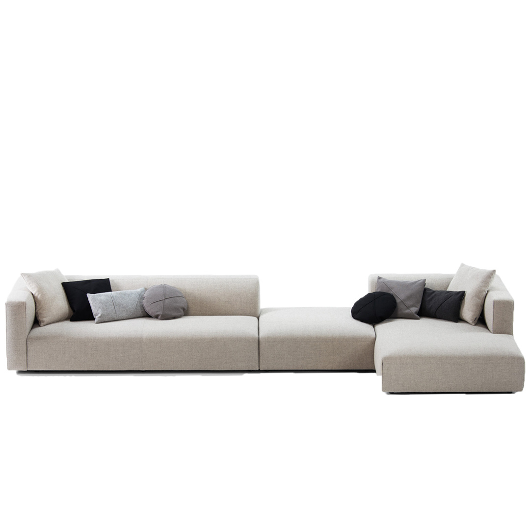 Prostoria Modulaire sofa MATCH L 83 - 2seater+armrestL + island + chaiselongueR - CREPE300