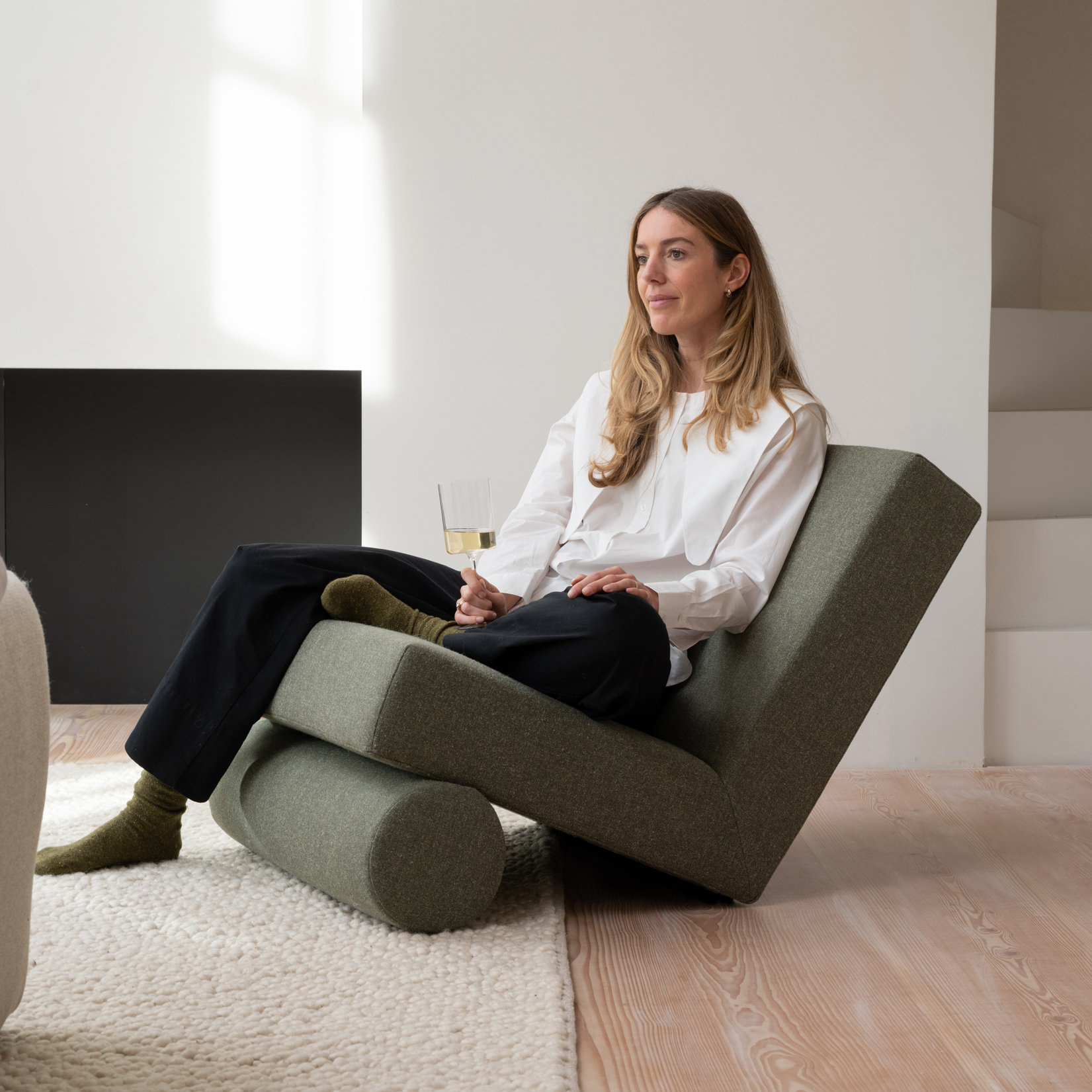 STUDIO HENK Lean Lounge Chair - Orion Cream 02