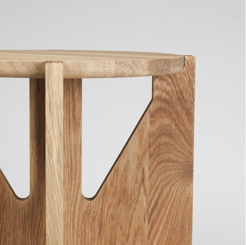 Kristina Dam Simple Stool - Solid Oak, Oiled Oak