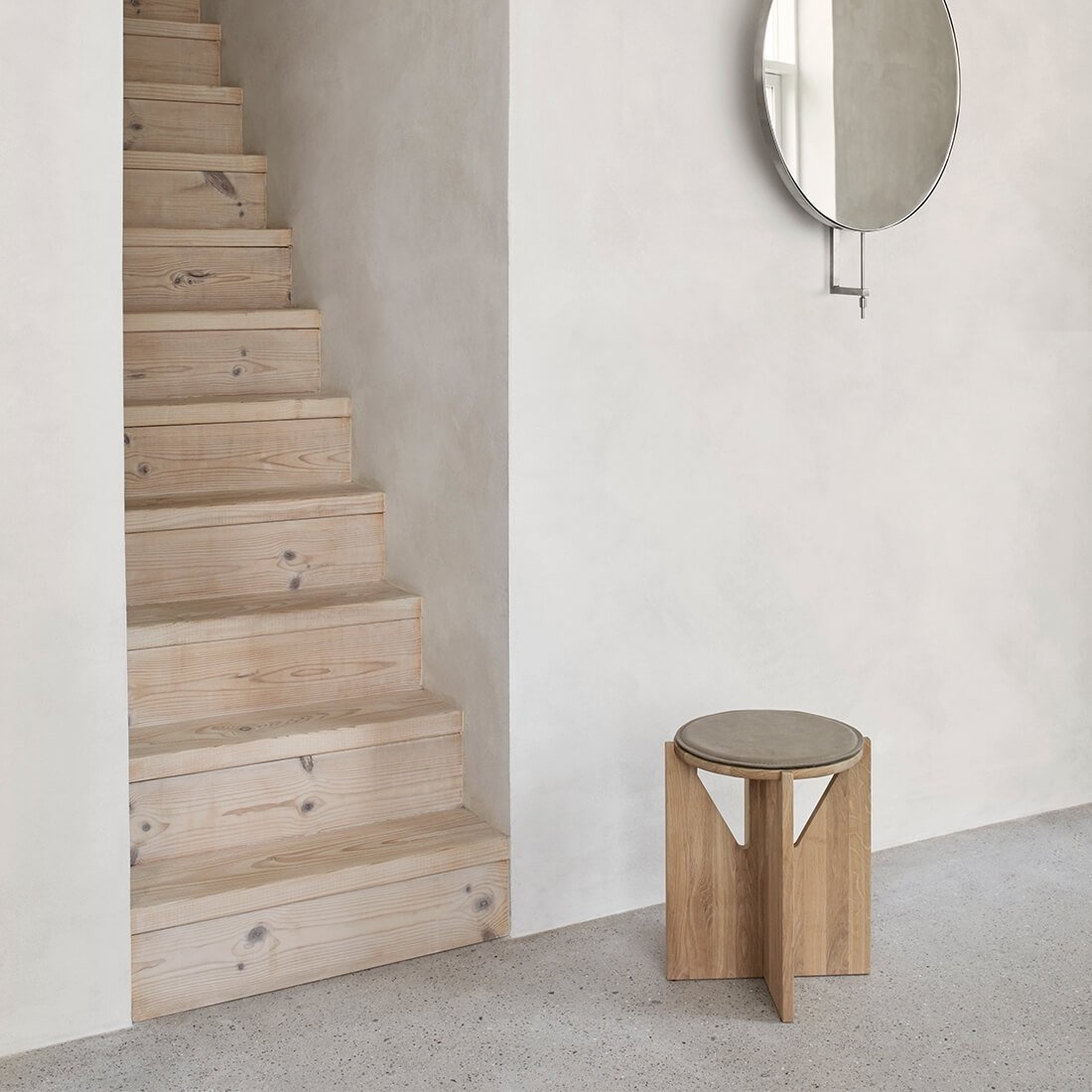 Kristina Dam Simple Stool - Natural Oiled oak