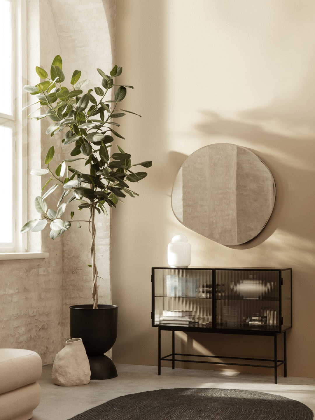 Ferm Living Pond Mirror - XL - Brass