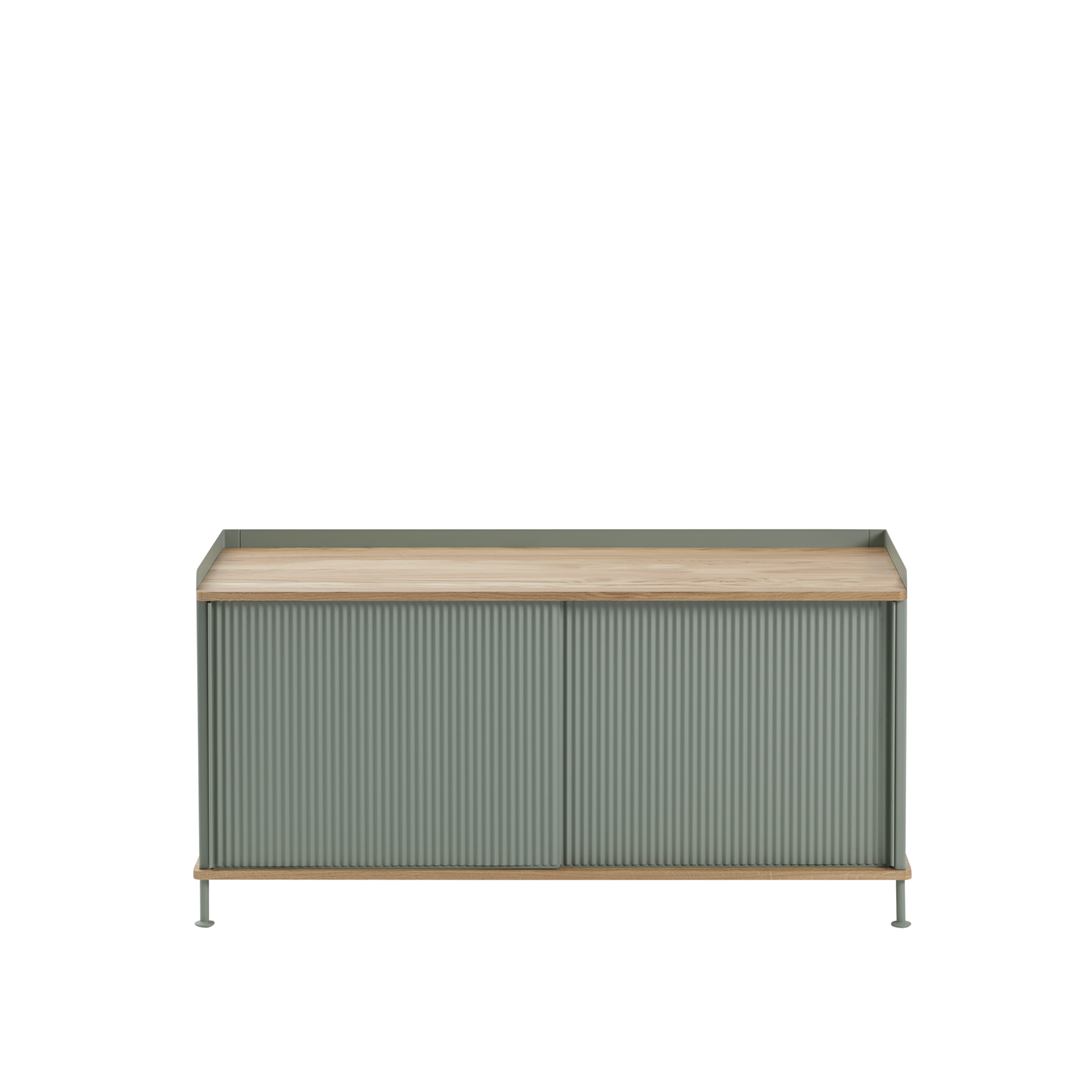 Muuto Enfold Sideboard - Low - Oak/Dusty Green
