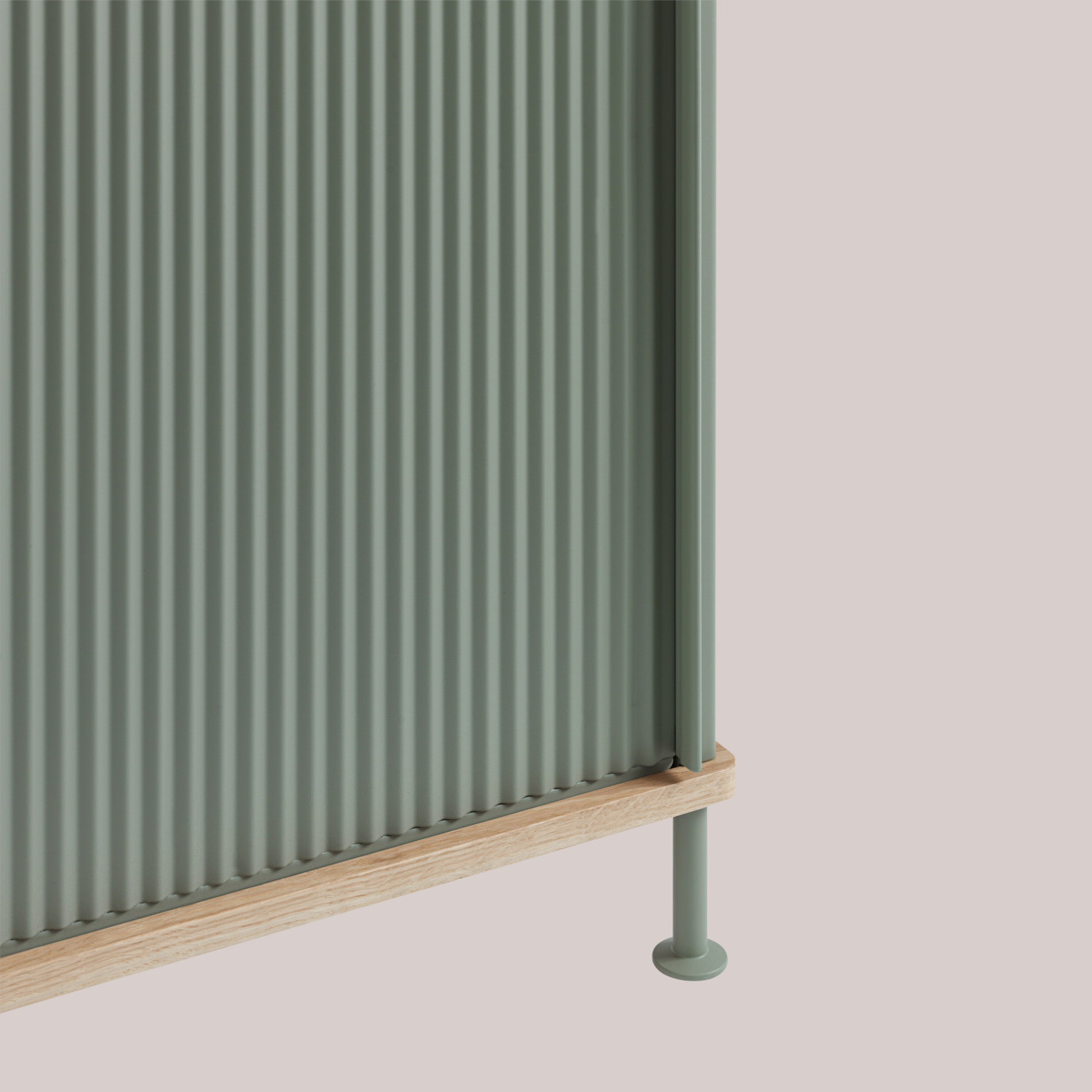 Muuto Enfold Sideboard - Low - Oak/Dusty Green