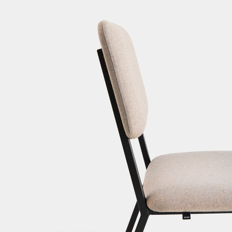 STUDIO HENK Stoel Co Chair zonder armleuning - zwart - tonica 111