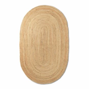 Ferm Living Eternal Oval Jute Rug Small - Natural