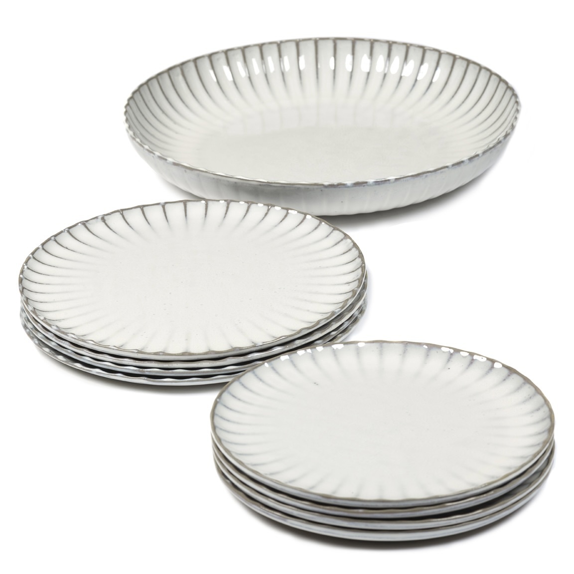 Serax DINNER SET INKU L32,5 x B33,5 x H16,2 WIT