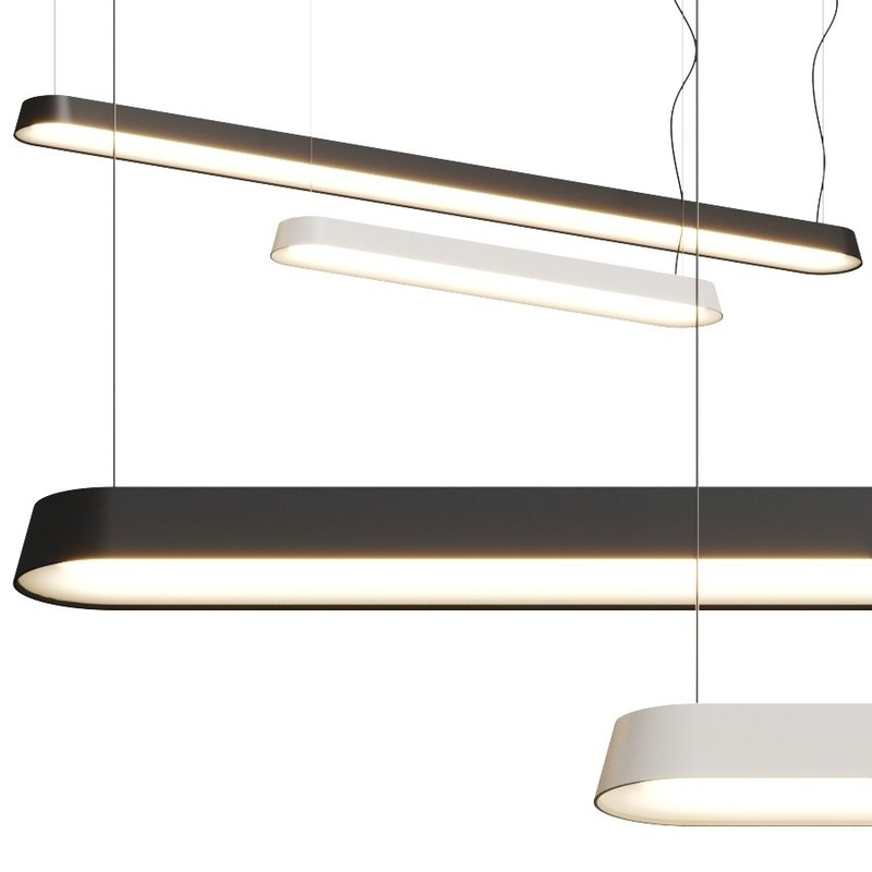 Muuto Linear Pendant Lamp 169,2 cm - Black